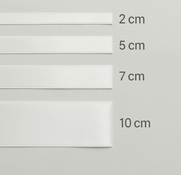 Szatén szalag – 2 cm / 5 cm / 7 cm / 10 cm szélességben