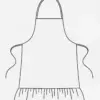 Unisex polyester kötény