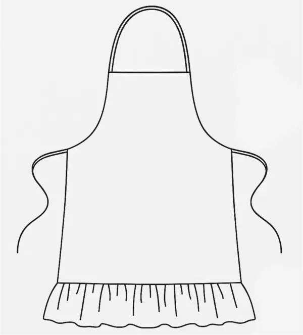 Unisex polyester kötény